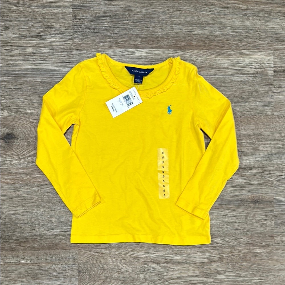 Ralph Lauren Yellow Long Sleeve Shirt